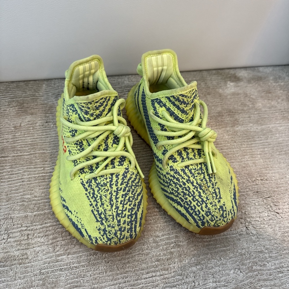 Adidas yeezy Sneakers - Lime Green and Navy